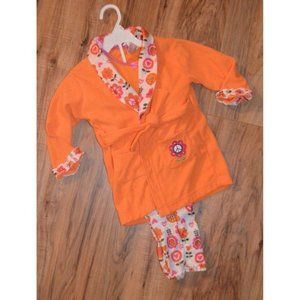 Girl's Bunz Kidz Fleece Top, Robe & Pants Set 2T